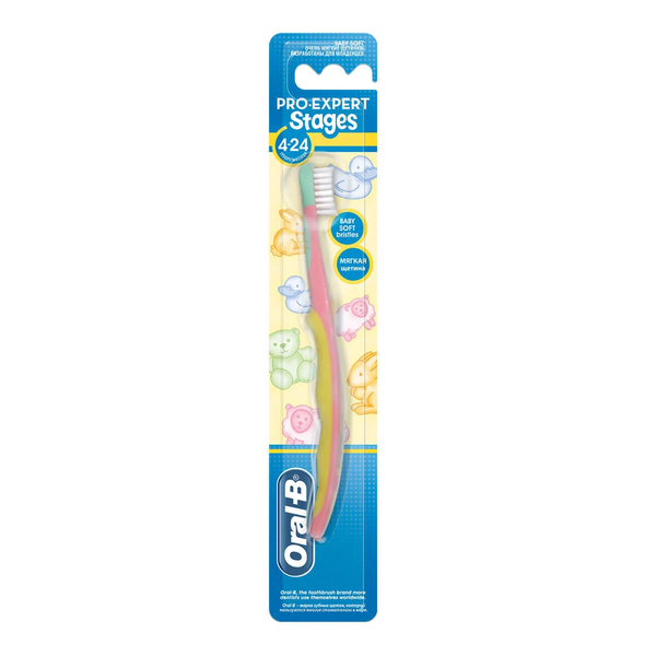 Oral B Toothbrush Comparison Stages 1 Manual Brush 2-6 Years 1 Piece