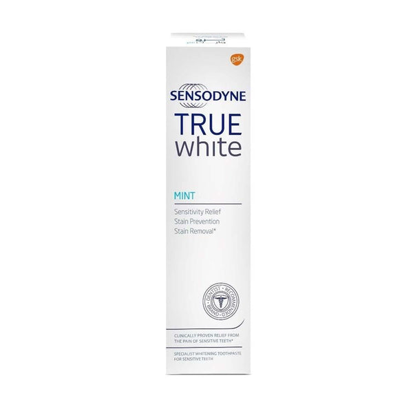 Sensodyne True White Toothpaste Mint Sensitivity Relief Whitening 75ml