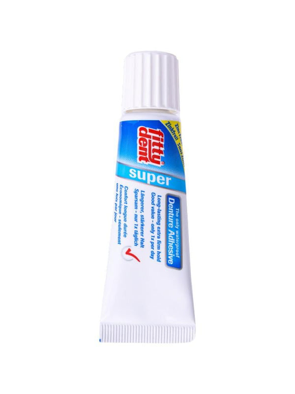 Denture Adhesive Cream Waterproof Zinc-Free Aloe Vera Fitty Dent 20g