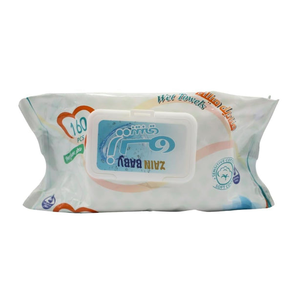 Zen Baby Unscented Baby Wipes, Fragrance-Free for Sensitive Skin, 160 Count