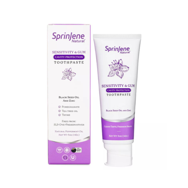 Sprinjene Natural Toothpaste for Sensitivity and Cavity Protection, 142g