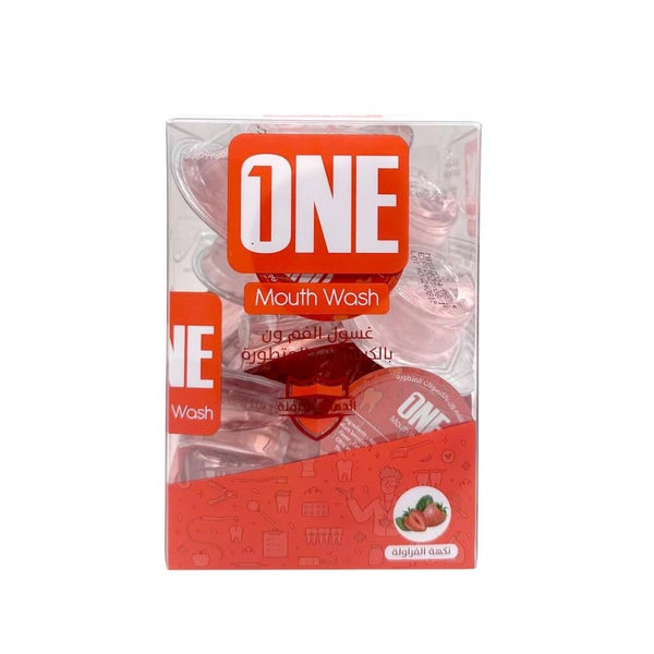 ONE Mouthwash Capsules Strawberry Flavor Alcohol-Free 20 Count 15ml
