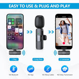 RICCHI 2-Pack USB-C Lavalier Microphones – Wireless Lapel Mic