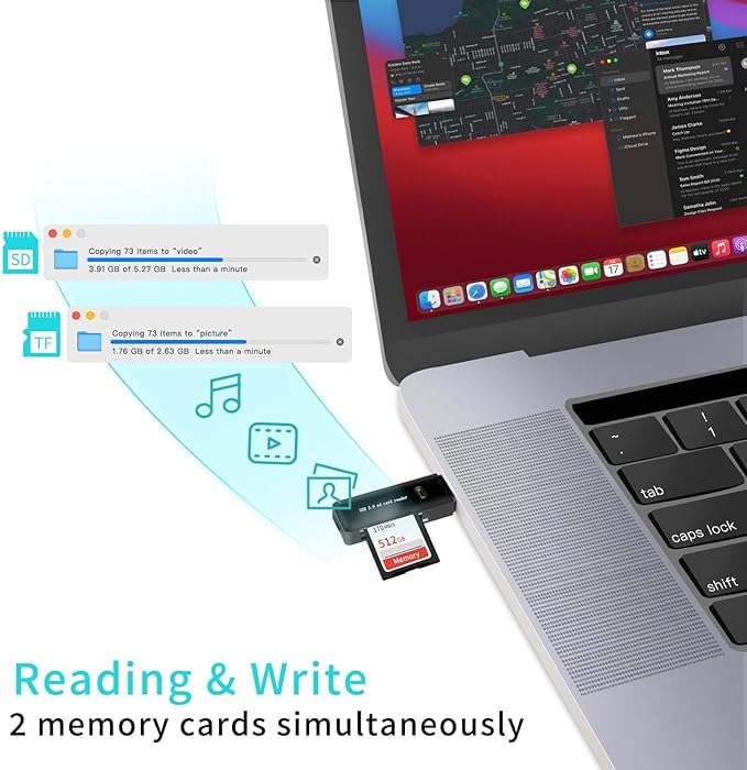 USB 3.0 SD/TF Card Reader – High-Speed Adapter