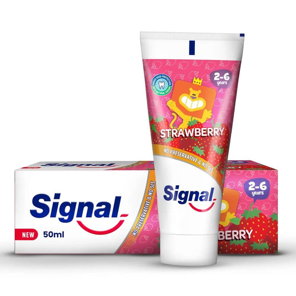 Kids Toothpaste Strawberry Flavor Gentle Enamel Care Signal 50ml