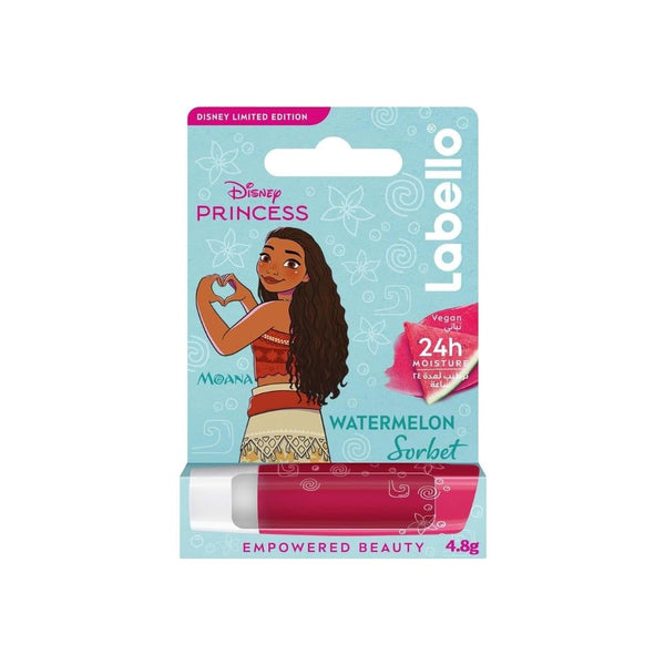Labello Watermelon Lip Balm, Vegan Moisturizer, 24-Hour Hydration, 4.8g
