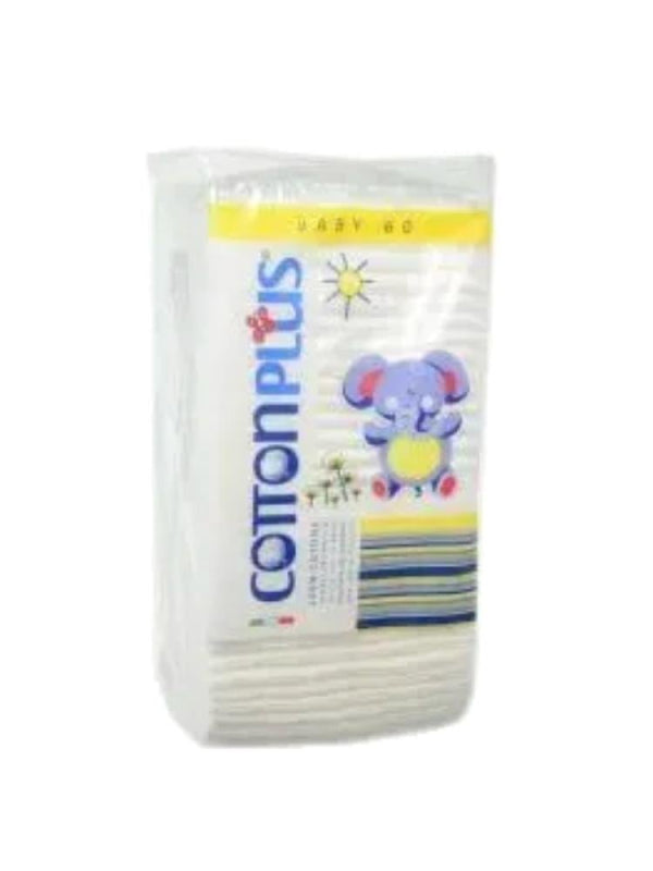 Cotton Plus Baby Cotton Pads - 60 Count