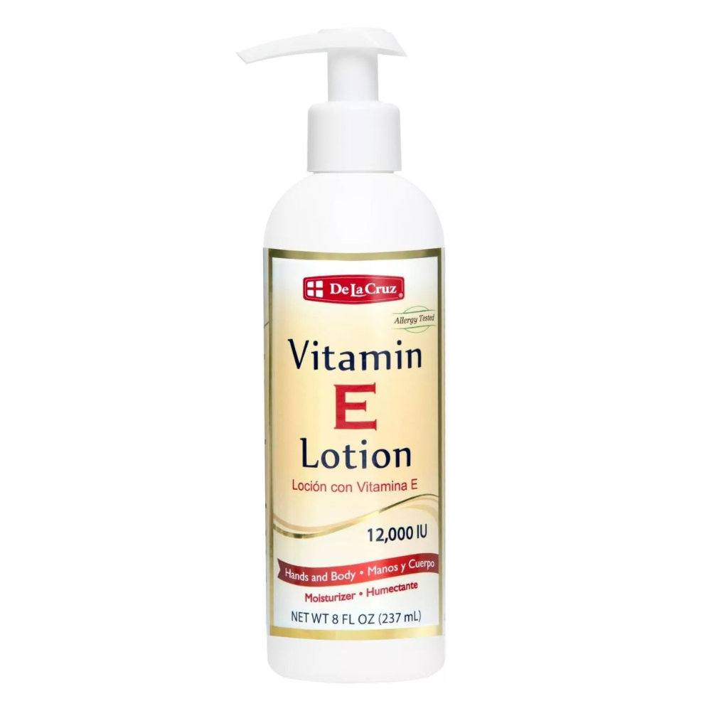 De La Cruz Vitamin E Lotion 12,000 IU – Hydrating Moisturizer 8 fl oz