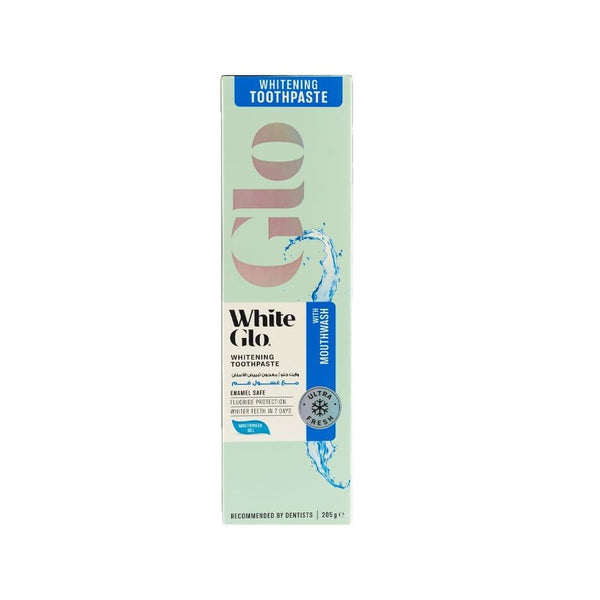 2 in 1 Toothpaste and Mouthwash Whitening White Glo 205g
