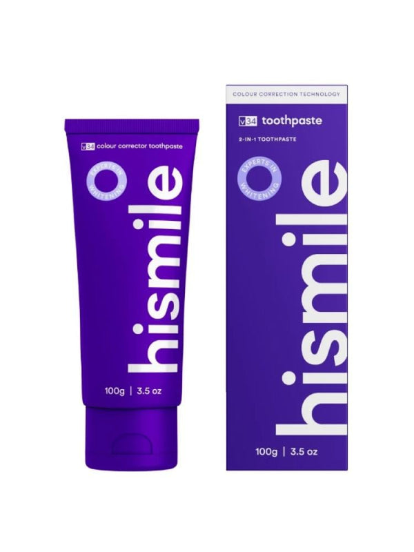 Purple Toothpaste Color Correcting Brightening Hismile V34 100g