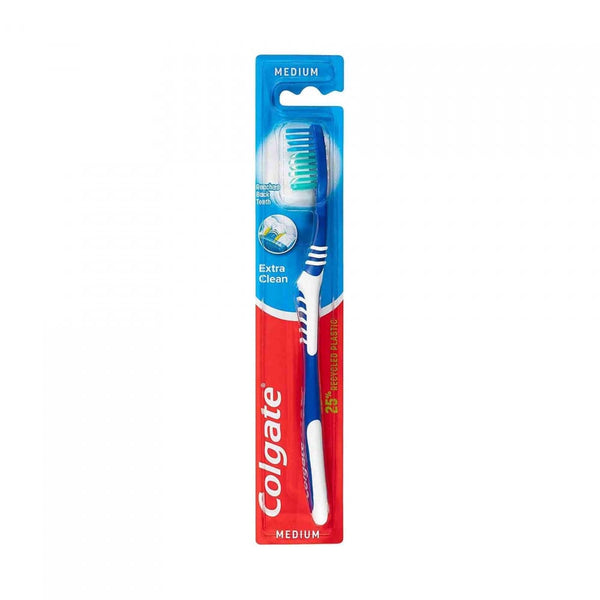 Colgate Extra Clean Toothbrush Medium Bristle Cleaning Head