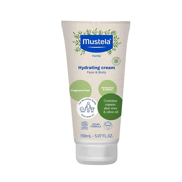 Mustela Organic Hydrating Cream Aloe Vera Olive Oil Fragrance-Free 150ml