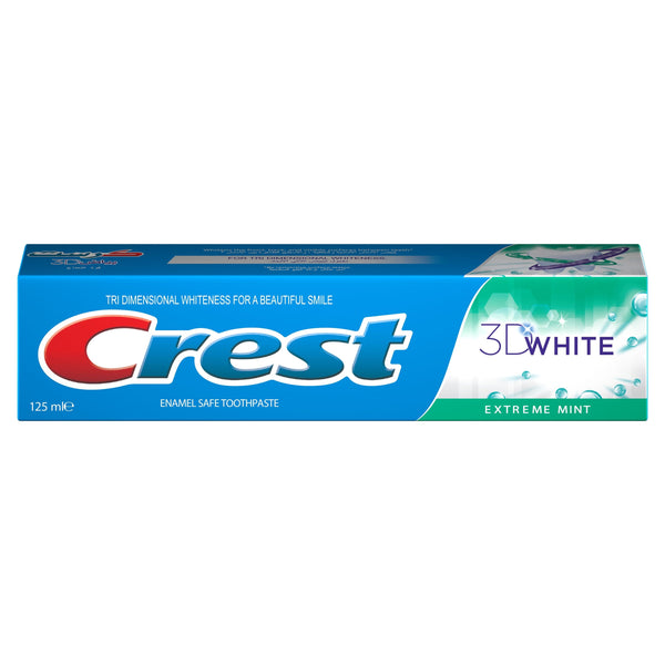 Crest 3D White Extreme Mint Toothpaste Fluoride Fresh Breath 125 ml