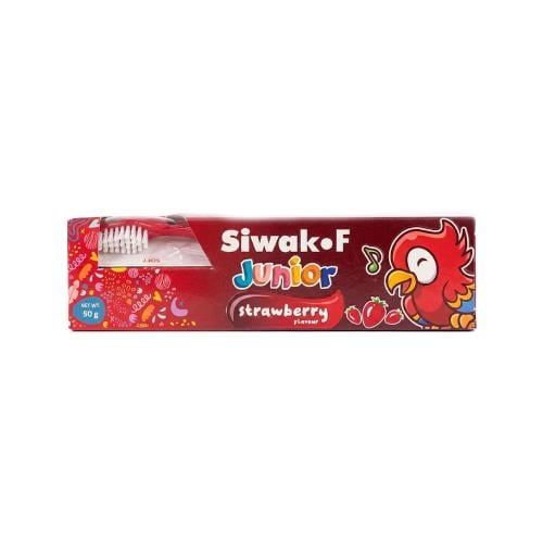 Siwak F Children's Toothpaste with Toothbrush Strawberry Flavor 50g