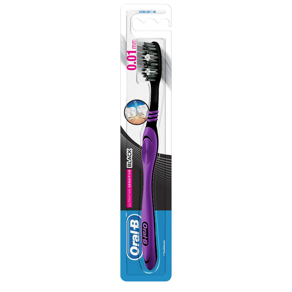 Oral-B Ultrathin Sensitive Extra Soft Black Toothbrush, 1 Count
