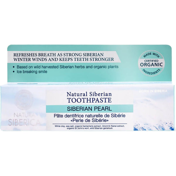 Natura Siberica Perla Siberiana Mint Toothpaste, Fluoride-Free, 100 g