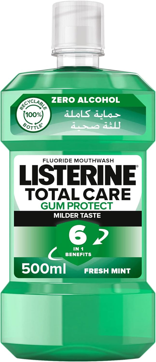Listerine Total Care Gum Protect Alcohol-Free Mouthwash Fresh Mint 500ml