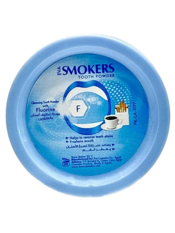Smokers Tooth Powder Fluoride Stain Removal Eva Smokers 400g