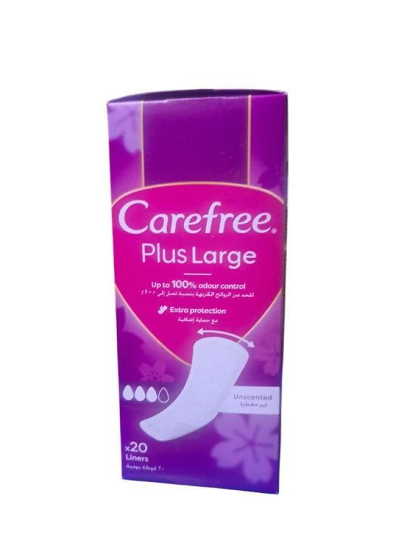 Carefree Daily Liners Lightly Scented, Large, 20 Count