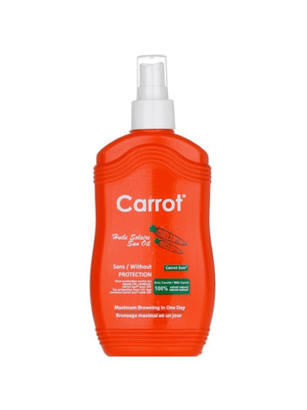 Carrot Sun Tanning Oil Spray with Carrot Oil, Vitamins A, B, D, E - 200ml