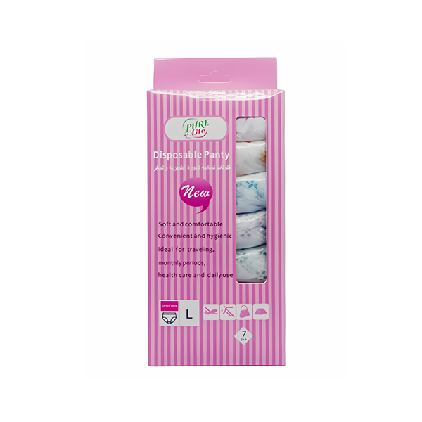 Pure Life Reusable Period Panties, 7 Pack, Size Large