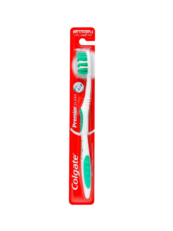 Colgate Premier Clean Dual-Level Toothbrush for Deep Cleaning
