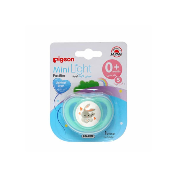 Pigeon Mini Light Pacifier for Newborns (0+ Months), Orthodontic, BPA-Free