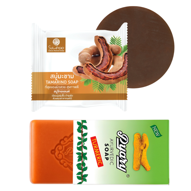 Piari Turmeric and Tamarind Soap Set - Brightening, Pore Cleansing