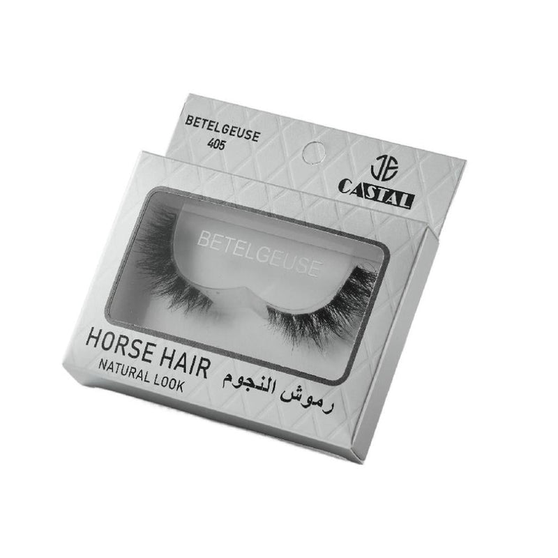 Castal Natural Hair Eyelashes Betelgeuse 405, Reusable, Transparent Base