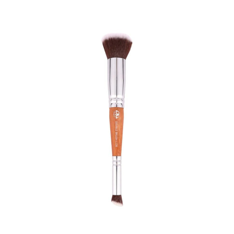 Lef Double-Ended Foundation and Concealer Brush - 128 Synthetic Fibers
