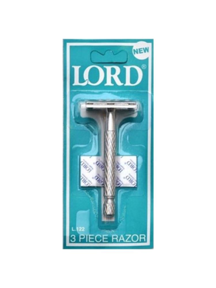 Lord Reusable Safety Razor with Chrome Aluminum Handle