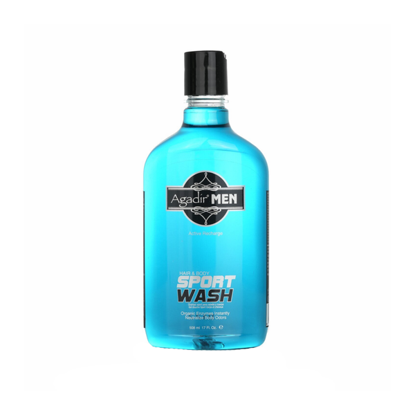 Agadir Men's Sports Hair and Body Wash Organic Enzymes 508ml