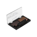 Rimmel London Brow This Way Powder Eyebrow Kit, 003 Dark Brown, Dual-Ended Brush