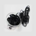 Small Hair Ties Elastic Bands Strong Hold Black Hair System 70g