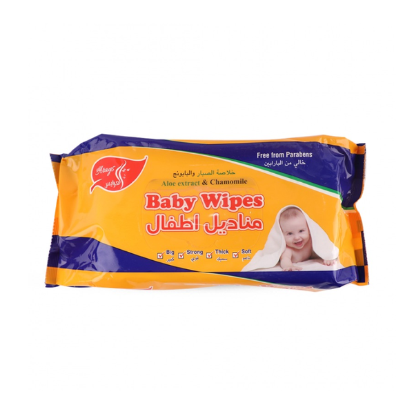 Al Arayes Baby Wipes, Alcohol-Free & Fragrance-Free for Sensitive Skin, Multi-Purpose