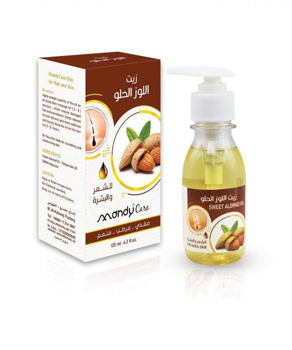 Sweet Almond Oil Pure Nourishing Skin and Hair Care Mandy Care 125ml