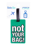 Solo Go Luggage Tag Information Add-on BK25-323 for Easy Bag Identification