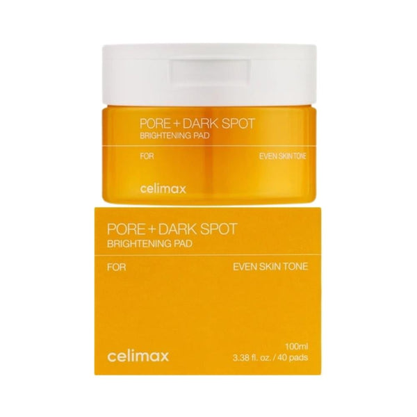 Celimax Pore Cleansing & Brightening Pads with Niacinamide, AHA BHA PHA - 40 Count