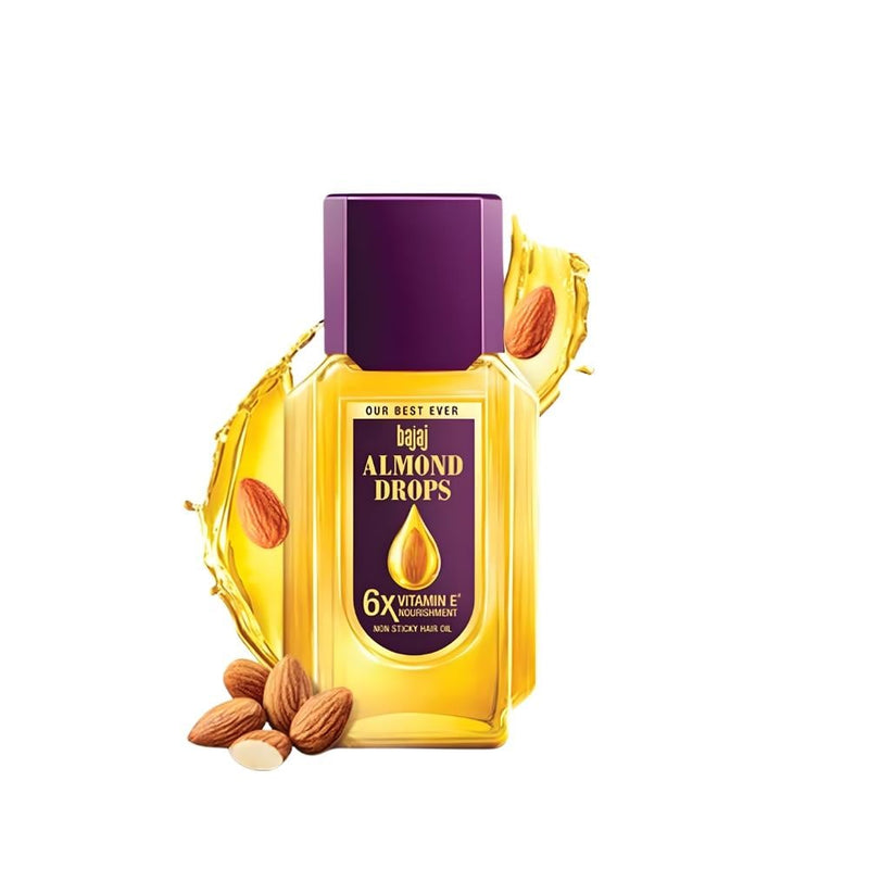 Bajaj Almond Hair Oil for Strengthening and Moisturizing, 300ml