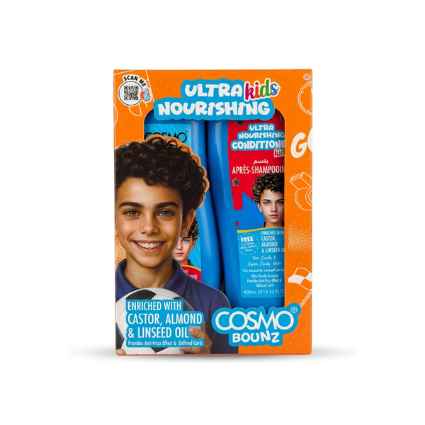 Shampoo Conditioner Set for Curly Hair Detangling Kids Cosmo Bones 2x400ml