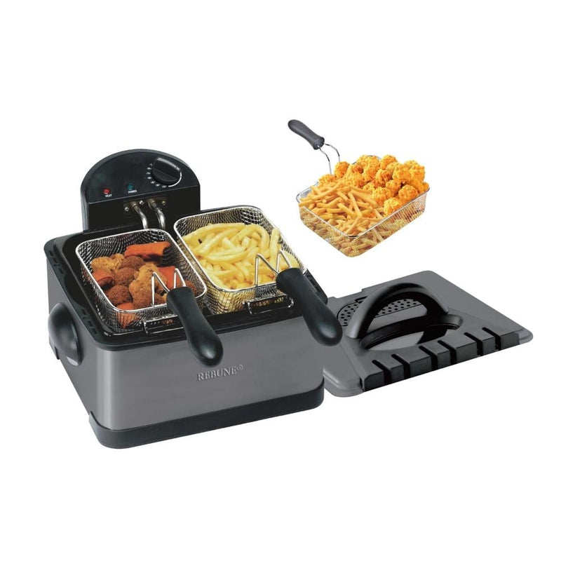Rebune Electric Deep Fryer RE-11-062, 4L Capacity, 2000W, Temperature Control