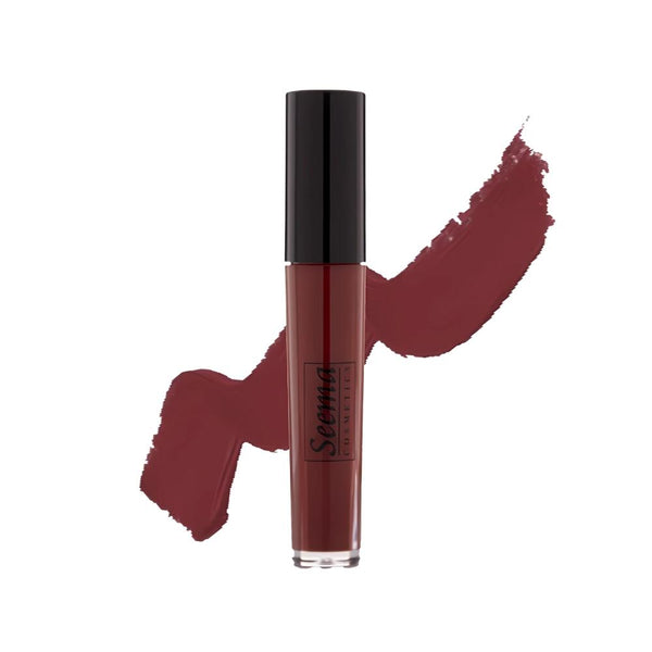 Seema Cosmetics Matte Liquid Lipstick, Long-Lasting, Shade 10