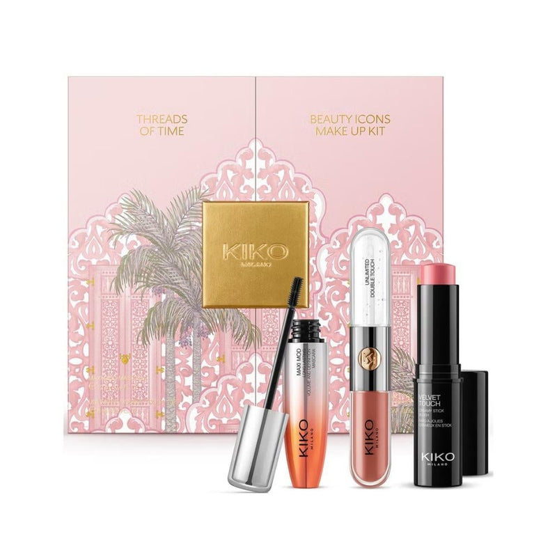 Kiko Milano Beauty Icons Makeup Set Mascara Blush Stick Liquid Lipstick 3 Pieces