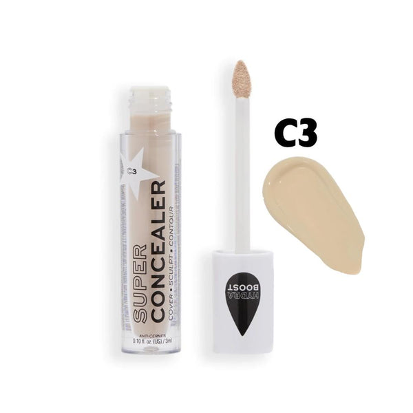 Revolution Super Matte Shine Concealer C3, Hydrating Hyaluronic, 3ml