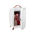 Rebune 6L Cosmetic Refrigerator with Cooling and Heating, LED Mirror, White