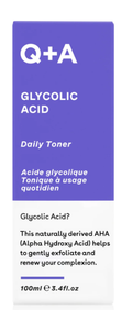 Glycolic Acid Daily Toner Exfoliating Brightening Skin Care Q+A 100ml
