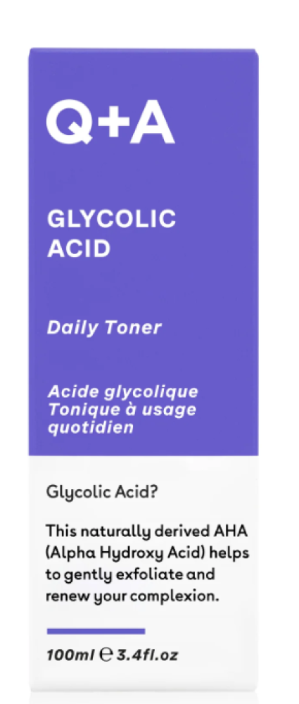 Glycolic Acid Daily Toner Exfoliating Brightening Skin Care Q+A 100ml