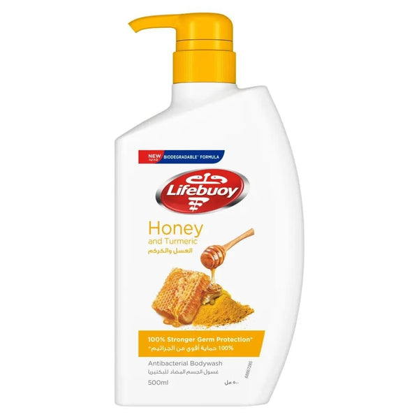 Lifebuoy Honey Turmeric Body Wash Soothing Hydration 500ml