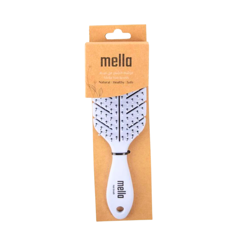 Best Detangling Hairbrush Natural Fibers Light Blue Mila PB004