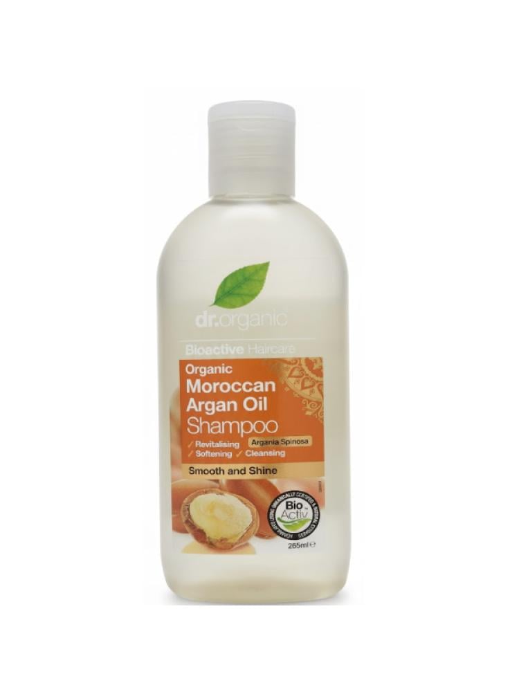 Dr. Organic Moroccan Argan Oil Shampoo for Smoothing & Shine - 265ml